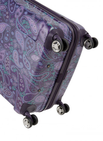 Mar Vista HS Spinner Luggage Trolley 29x20x11 Inch Purple Paisley