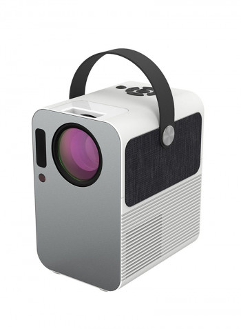Portable Home Cinema LED Projector Bbc2 White