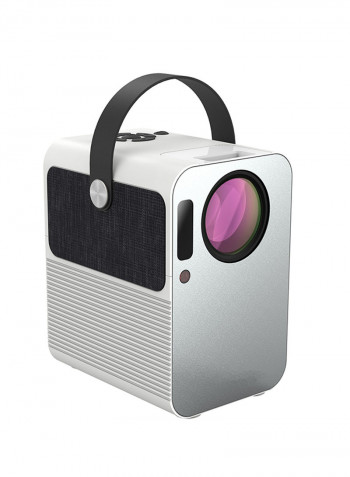 Portable Home Cinema LED Projector Bbc2 White