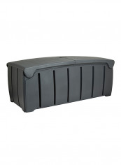 Garden Storage Box With Lid - 115 x 55 x 60 cm Black