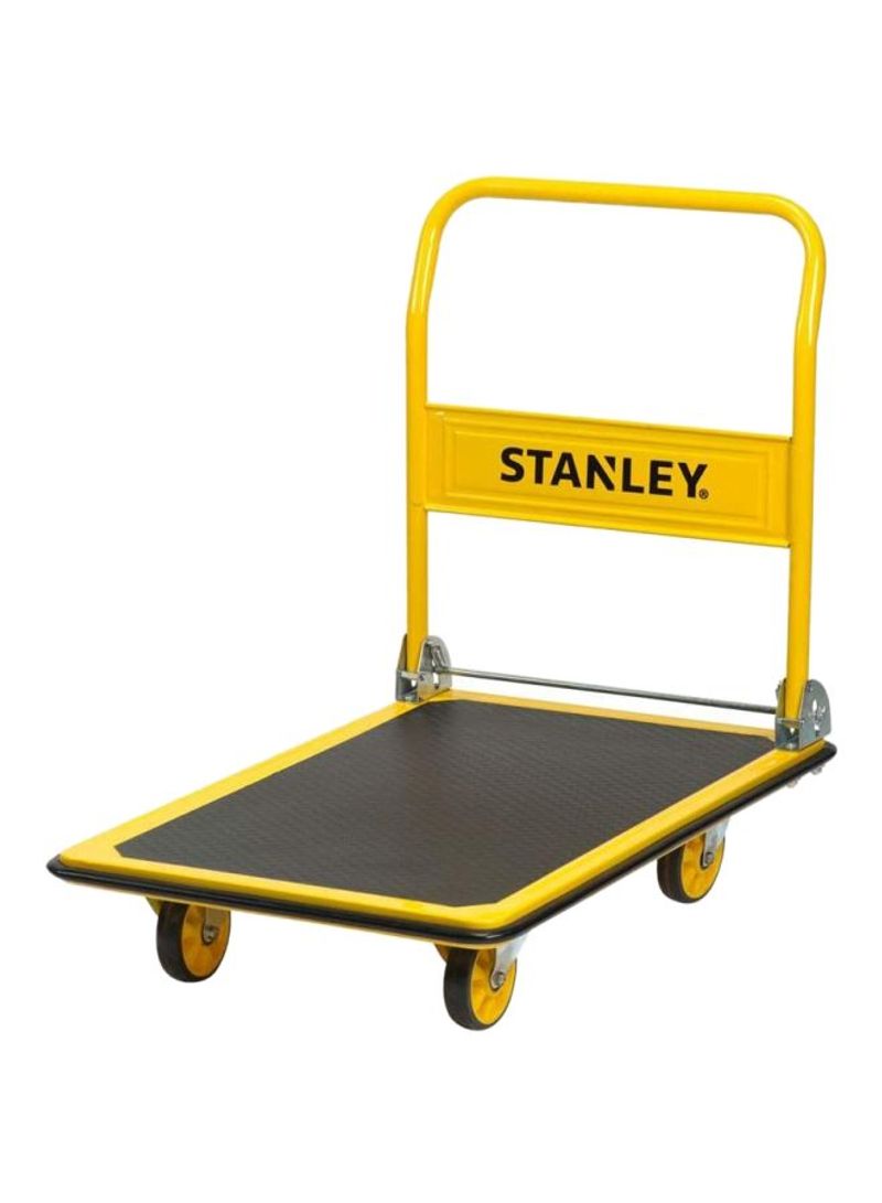 Steel Platform Trolley Yellow/Black 91x61x87cm