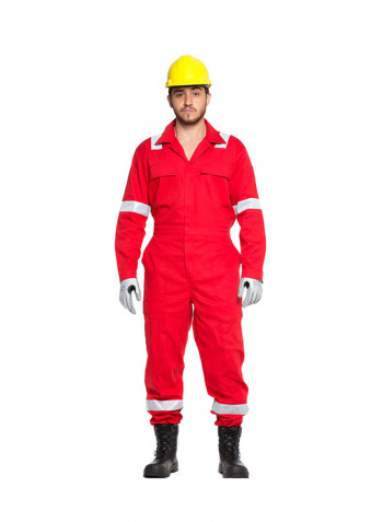 Inherant Fire Retardant Coverall Red