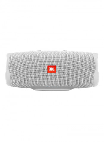 Charge 4 Waterproof Portable Bluetooth Speaker White