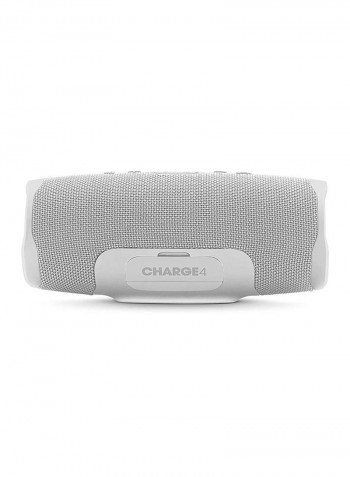 Charge 4 Waterproof Portable Bluetooth Speaker White