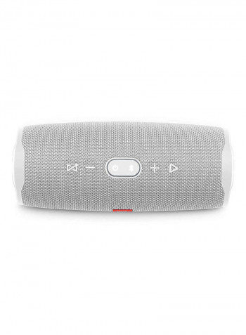 Charge 4 Waterproof Portable Bluetooth Speaker White