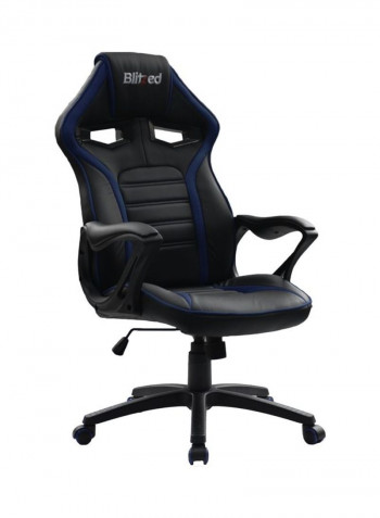 Gaming Racing Style Swivel Chair Blue/Black 125x66x18.2cm
