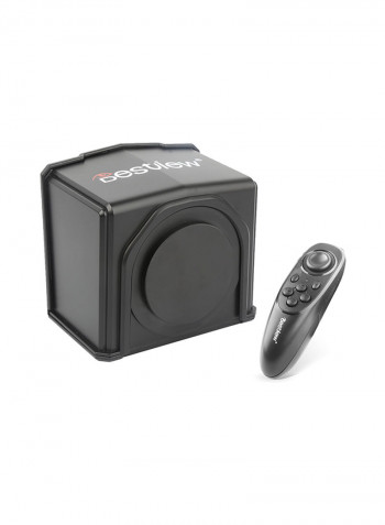 T1 Portable Camera Teleprompter Prompter With Remote Control 20.5x12x15centimeter Black