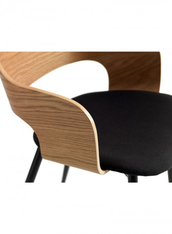 Dining Chair Natural/Black 52x79x51centimeter