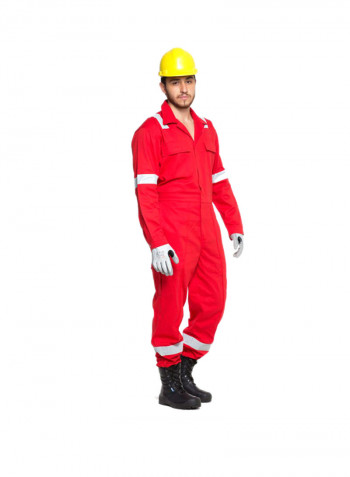 Male Inherant Fire Retardant Coverall Uniform Red