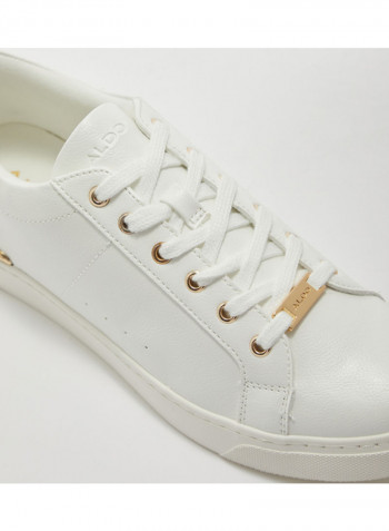 Dilathiel Stitching Pattern Sneakers White