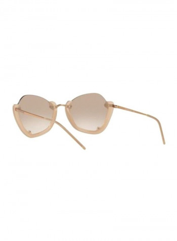 Women's Asymmetrical Sunglasses - Lens Size: 55 mm