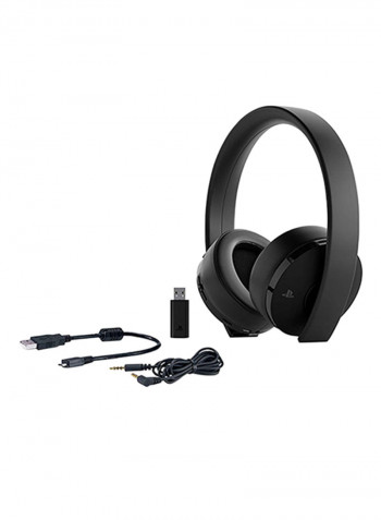 Gold Wireless Over-Ear Headphone - PlayStation 4 Black