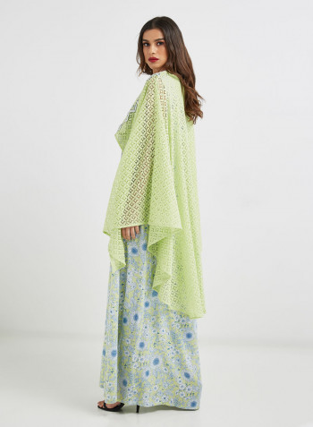 Poncho Style Jalabiya Apple Green