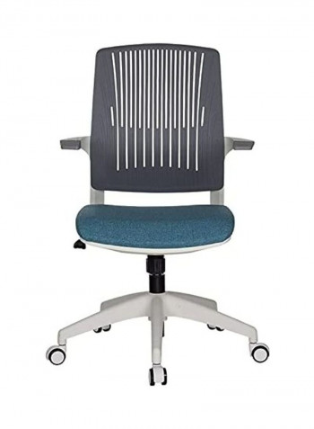 Adjustable Office Chair Blue/Grey/White