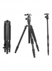 Portable Tripod With Case Set Black
