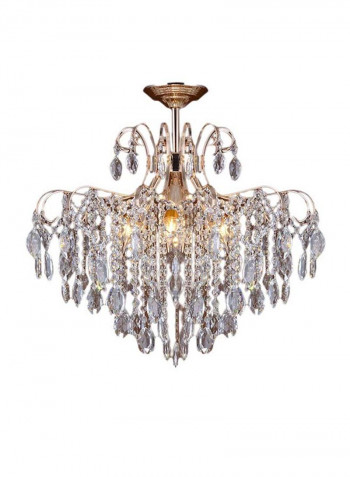 Chandelier Crystal Lamp White 38x22x20centimeter