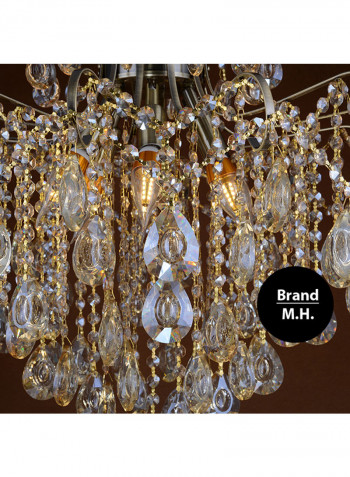 Chandelier Crystal Lamp White 38x22x20centimeter