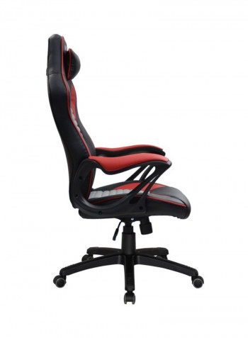 Gaming Racing Style Swivel Chair Grey/Black 124x65x18cm