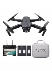 SG107 Foldable Mini Drone with Camera 4K HD Indoor RC Quadcopter APP Control with Headless Mode 360°  Rotation Trajectory Flight for Adults Kids Beginners Great Gift Toy with Bag 3 Batteries 23*8*19.5cm