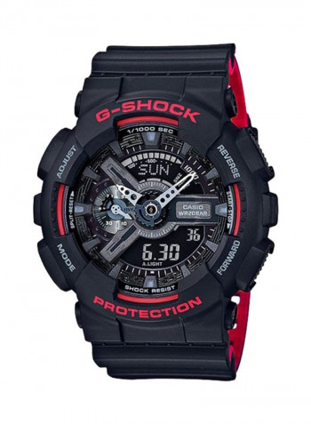 Men's Water Resistant Analog/Digital Watch GA-110HR-1ADR