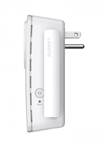 AMPLIFY Gigabit WiFi Range Extender AC1200 Booster 121x87x60mm White/Silver