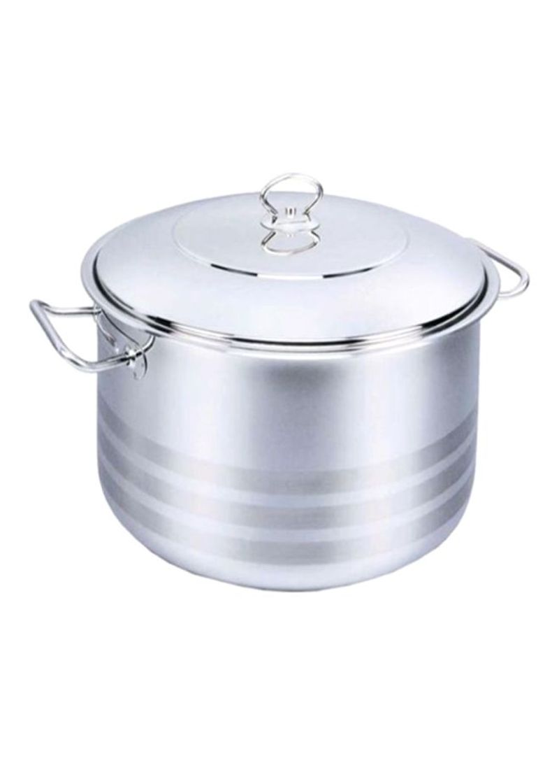 Casserole Pot With Lid Silver 30x45cm