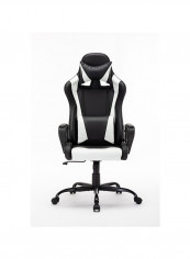Texas High Back Gaming Chair White/Black 82x25.5x50cm