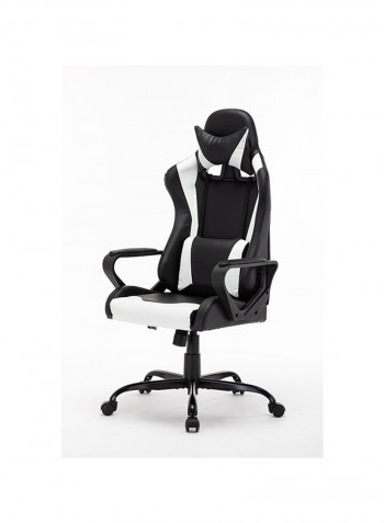 Texas High Back Gaming Chair White/Black 82x25.5x50cm