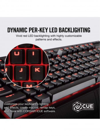 K68 Mechanical Cherry Mx Gaming LED Keyboard Black/Red