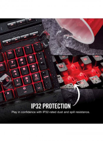 K68 Mechanical Cherry Mx Gaming LED Keyboard Black/Red