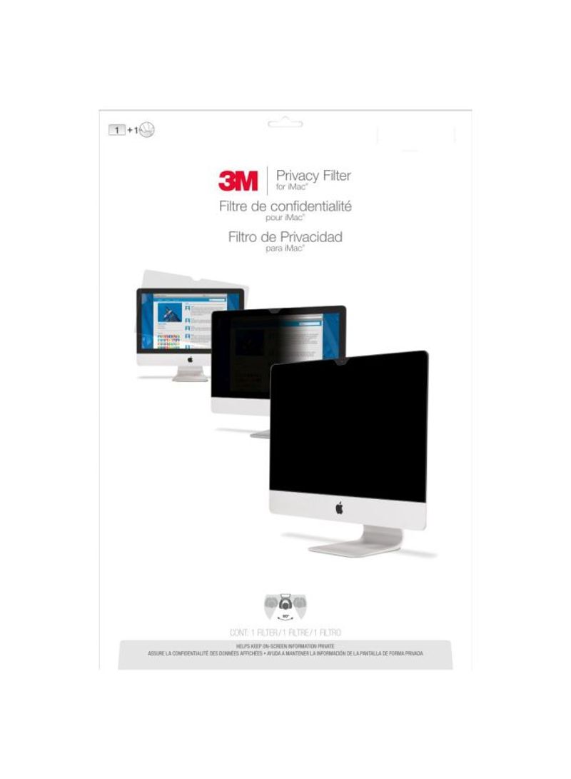 Privacy Filter Screen Protector For 21.5-Inch Apple iMac Black