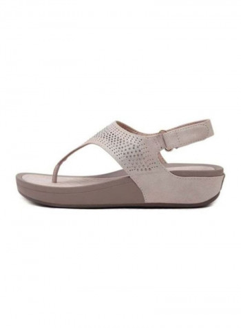 Back Strap Casual Sandals Brown/Beige