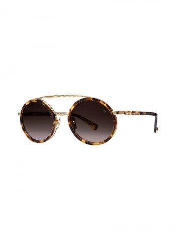 Women's Round Frame Sunglasses - Lens Size: 55 mm