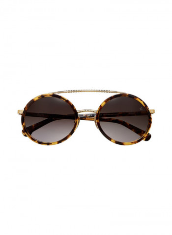 Women's Round Frame Sunglasses - Lens Size: 55 mm