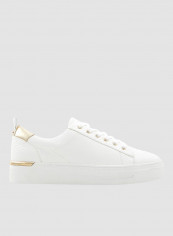 Astalewen Faux Leather Sneakers White