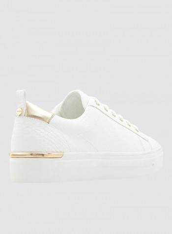 Astalewen Faux Leather Sneakers White