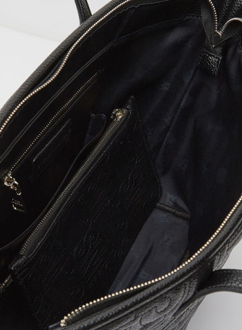 Btilly Classic Design Shopper Bag With Pouch Black