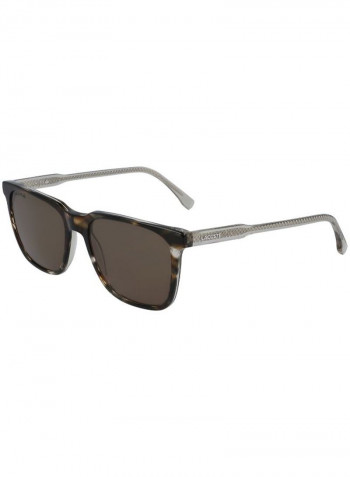 Men's Full Rimmed Modified Rectangular Frame Sunglasses - Lens Size: 54 mm