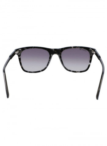 Men's Full Rimmed Modified Rectangular Frame Sunglasses - Lens Size: 53 mm