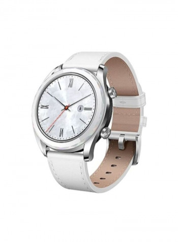 GT Active Water Resistant Smartwatch Seashell White/White Fluorcelastomer