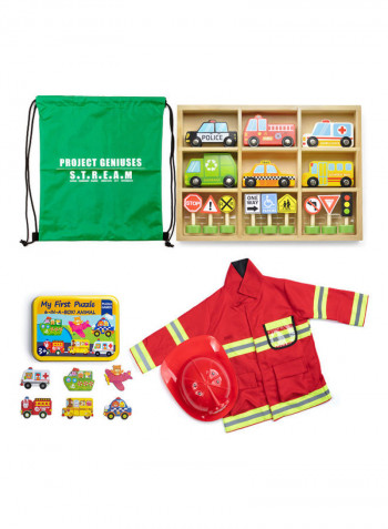 Community Helper: Fireman And Transportation Early Learning Kit