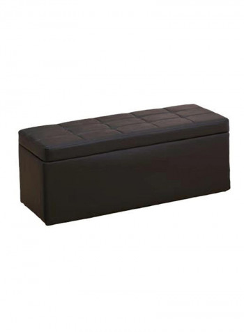 Shoe Storage Bench Ottoman Stool With Hinged Lid Black