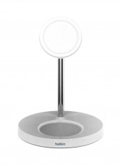 BoostCharge Pro MagSafe 2-in-1 with 15W Wireless Charger Stand - UK White