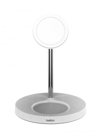 BoostCharge Pro MagSafe 2-in-1 with 15W Wireless Charger Stand - UK White