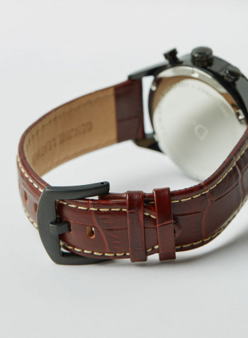 Men's Leather Chronograph Watch D903029BKY
