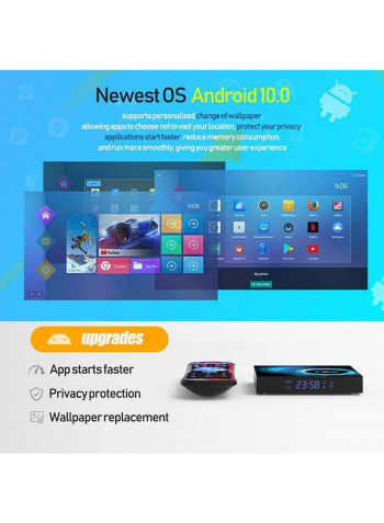 T95 Max Plus Android TV Box ANTV-WO-T95-4-64 Black