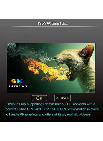 T95 Max Smart Android TV Box ANTV-WO-T95MX-4-64 Black