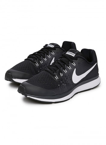 Boys Zoom Pegasus 34 JDI Black/Dark Grey/Anthracite/White