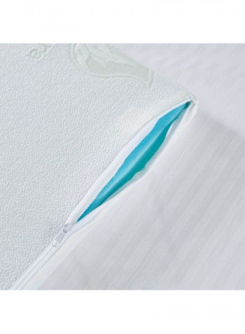 Mattress Topper Polyester Light Green 200x200cm