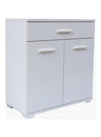 Mix Match Double Door Sideboard With Drawer White 180x42.8x84.8centimeter